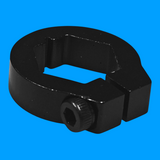 SWYFT Robotics black anodized aluminum 6061 clamping shaft collar for 7mm hex and 15T SplineXS shafts