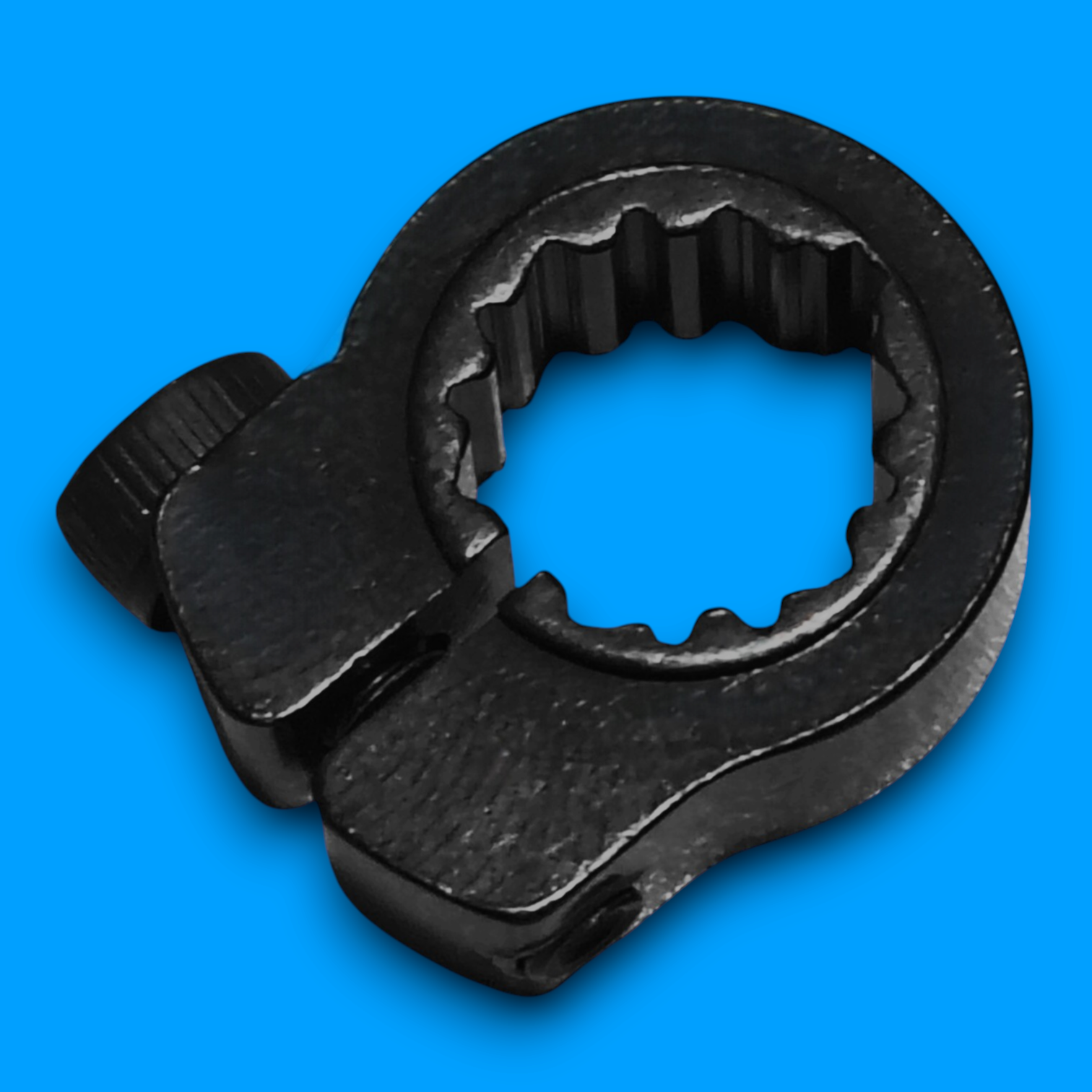 SWYFT Robotics black anodized aluminum clamping shaft collar for 15T SplineXS shafts with M3 socket head screw